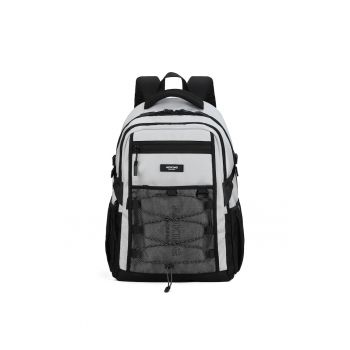 Rucsac unisex cu compartiment pentru laptop - Gri deschis