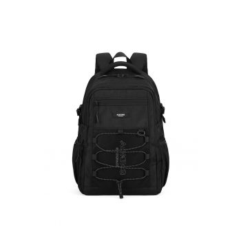 Rucsac unisex cu compartiment pentru laptop - Negru