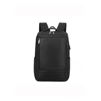 Rucsasc unisex cu buzunar pentru laptop - Negru