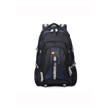Rucsasc unisex cu buzunare multiple - Albastru