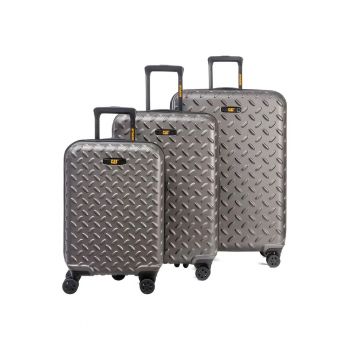 Set 3 trolere  Industrial Plate - ABS - 35L - 59L - 92L - ABS - titanium