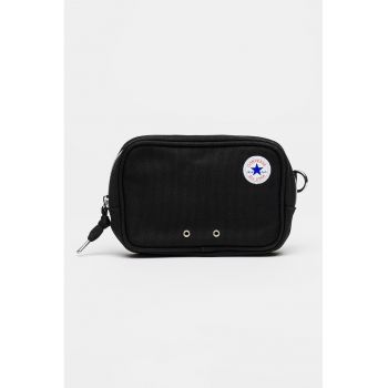 Geanta crossbody cu logo - Negru