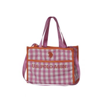 Geanta de plaja mica  roz - 20x27 -5x10 -5cm