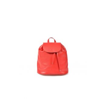 Rucsac 4 Mic Dama Piele naturala -  rosu