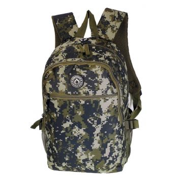 Rucsac casual  BF30 - 44x29x12 cm - poliester - orificiu pentru castile audio - camuflaj army