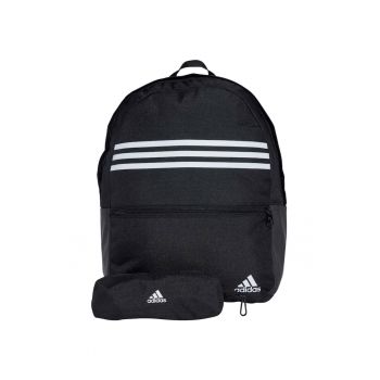 Rucsac  Classic Horizontal 3-Stripes - Alb/Negru