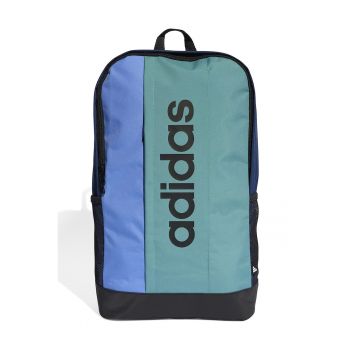 Rucsac colorblock cu imprimeu logo - Albastru inchis