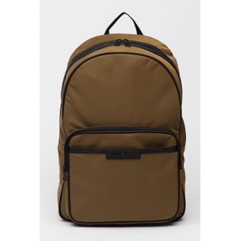 Rucsac cu buzunar frontal Repreve® - 13.8 L - Negru/Verde masliniu