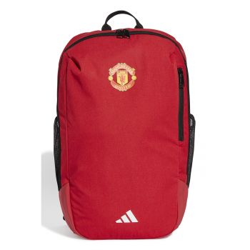 Rucsac cu dublura si buzunare multiple Manchester United Home 26.5 L - Negru/Rosu inchis