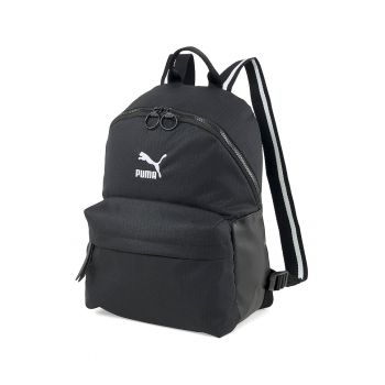 Rucsac cu fermoar si buzunar frontal Prime Classics Seasonal - Negru