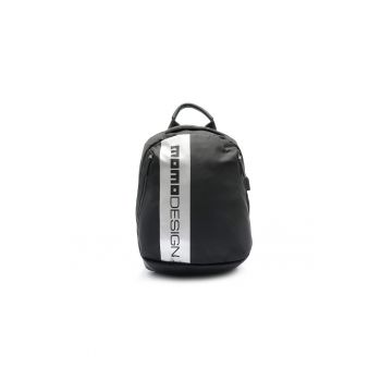 Rucsac cu imprimeu logo Voron Lux - Negru