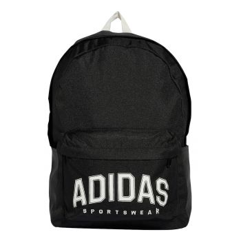 Rucsac cu imprimeu si logo - 27 L - Negru/Alb murdar