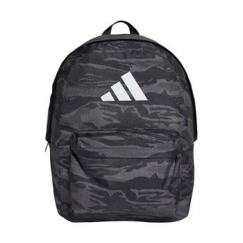 Rucsac cu logo camuflaj - 27.5 L - Negru/Gri inchis