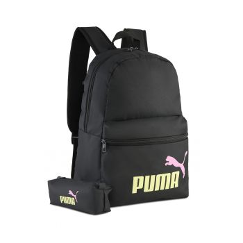 Rucsac cu logo - Negru/Galben pai