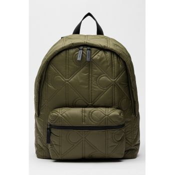 Rucsac cu logo si fermoar - Kaki