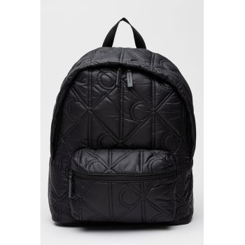 Rucsac cu logo si fermoar - Negru