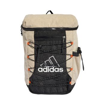 Rucsac cu logo si functii multiple - Bej/Negru stins