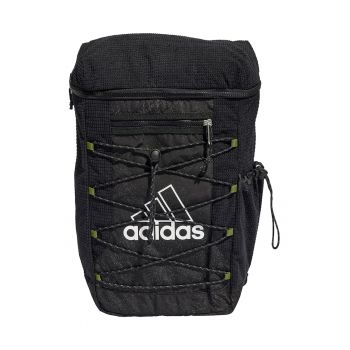Rucsac cu logo si functii multiple - Negru/Kaki inchis