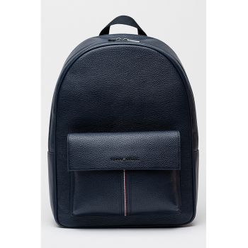 Rucsac de piele ecologica cu aspect granulat - 15L - Bleumarin