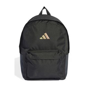 Rucsac din material textil cu barete ajustabile de umar - Negru