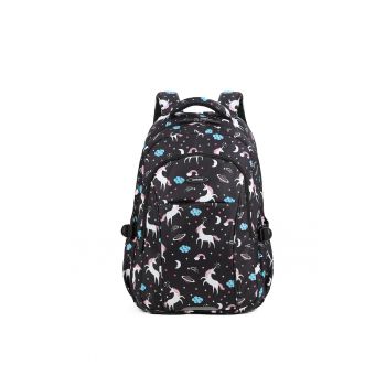 Rucsac din material textil cu imprimeu grafic 180815 - Multicolor