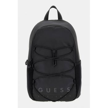 Rucsac din piele ecologica cu logo - Gri antracit