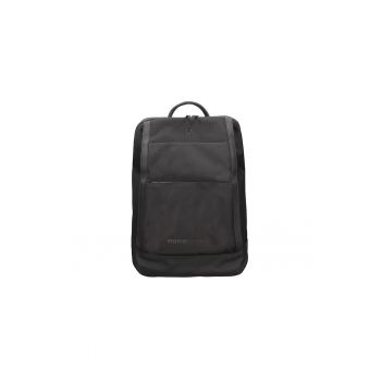 Rucsac din piele ecologica si material textil Velorum - Negru