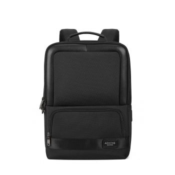 Rucsac dreptunghiular cu fermoar - Negru