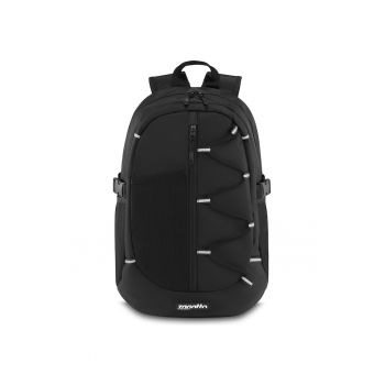 Rucsac - ® - Negru - 30x16x43 cm - Impermeabil - Unisex - Elemente reflectorizante - Curele de compresie - Ideal pentru caltorie - scoala - plimbari urbane - ZG918