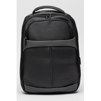 Rucsac pentru laptop - cu fermoar - Gri inchis