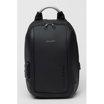 Rucsac pentru laptop cu maner metalic - Negru