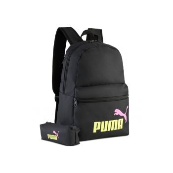 Rucsac  Phase Set+ - negru/galben/roz - 44x30x14 cm