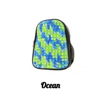 Rucsac  piele ecologica P11 - 31 x 24 x 12 cm - Ocean