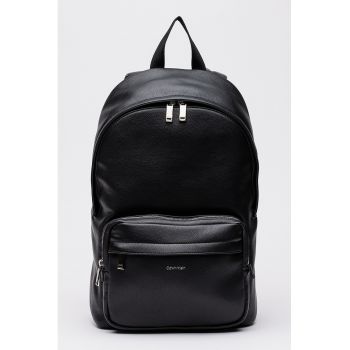 Rucsac rotund cu logo discret Raised - Negru
