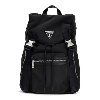 Rucsac uni cu logo metalic Berlin - Negru
