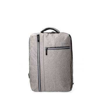 Rucsac unisex cu buzunare cu fermoar 175615 - Gri