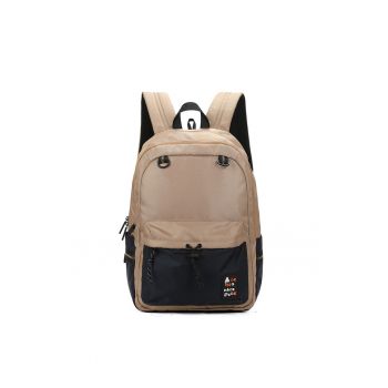 Rucsac unisex cu compartiment pentru laptop - Bej
