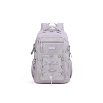 Rucsac unisex cu compartiment pentru laptop - Violet deschis