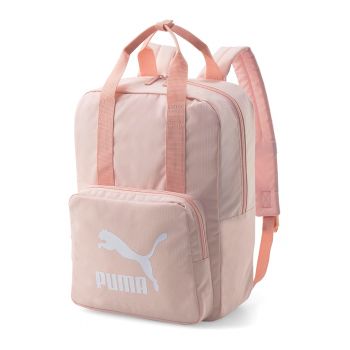 Rucsac unisex cu imprimeu logo Classics Archive - Roz deschis