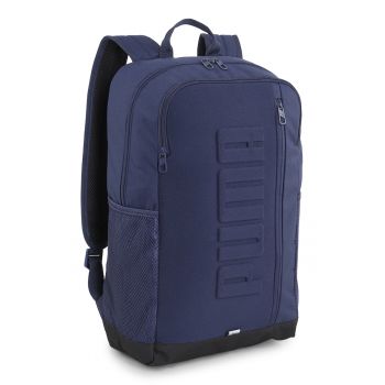Rucsac unisex cu logo in relief -26L - Bleumarin