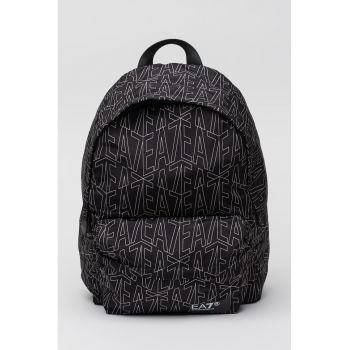 Rucsac unisex cu model - 16.43L - Negru/Bej