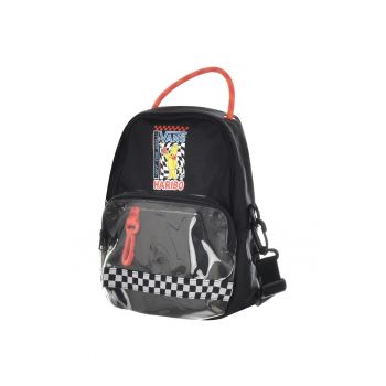 Rucsac  X HARIBO MINI - negru/alb - 22x29x10cm - cu un compartiment - cu logo Haribo