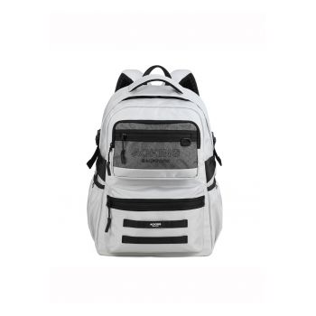 Rucsasc unisex cu buzunare multiple - Gri deschis