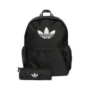 Set de rucsac si penar cu imprimeu logo - 18.72 L - Alb/Negru