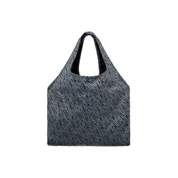 Geanta tote cu model - Negru/Gri
