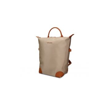 GianMarco - Rucsac unisex cu maner Novara Elite - Negru/Maro