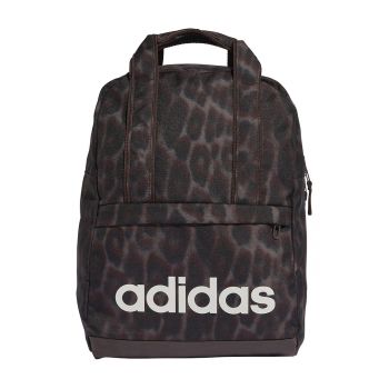 Rucsac cu animal print - Maro cognac/Negru/Violet prafuit