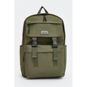 Rucsac cu buzunare exterioare - Verde masliniu