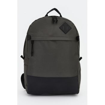Rucsac cu compartiment interior pentru laptop - Negru/Grej