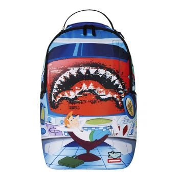 Rucsac cu design grafic - Rosu/Alb/Albastru